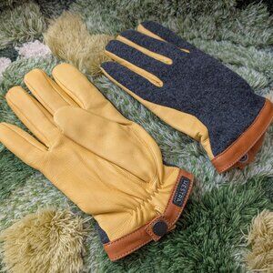 Hestra Deerskin Wool Tricot Gloves - Size 10